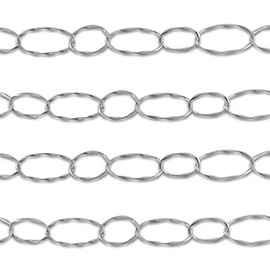 Benodigdheden van Stainless steel Roestvrij staal (RVS) jasseron oval Silver