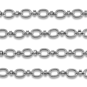 Benodigdheden van Stainless steel Roestvrij staal (RVS) jasseron oval Silver