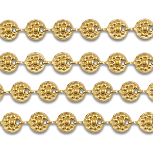 Benodigdheden van Stainless steel Roestvrij staal (RVS) jasseron round Gold