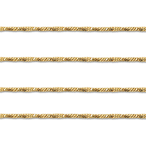 Benodigdheden van Stainless steel Roestvrij staal (RVS) jasseron twisted Gold