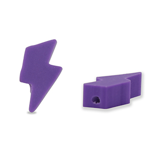 Polymeer kraal thunder Purple