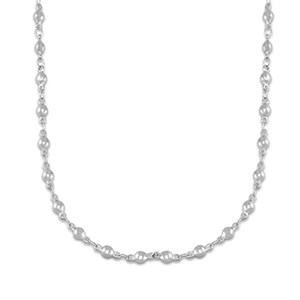 Kettingen van Stainless steel Roestvrij staal (RVS) ball Silver