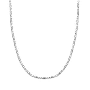 Kettingen van Stainless steel Roestvrij staal (RVS) oval Silver
