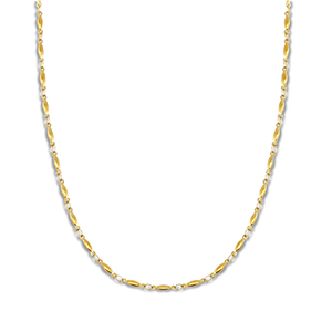 Kettingen van Stainless steel Roestvrij staal (RVS) oval Gold