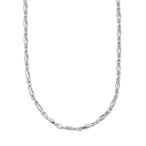 Kettingen van Stainless steel Roestvrij staal (RVS) oval Silver