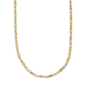 Kettingen van Stainless steel Roestvrij staal (RVS) oval Gold