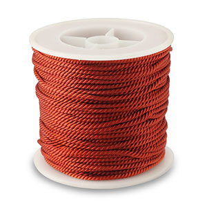Trendy koord 2mm Rust red