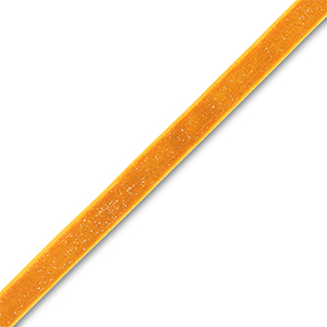 Lint van velvet Orange-silver glitter