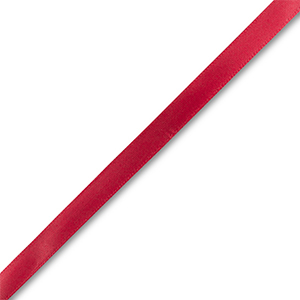 Lint van satijn Red