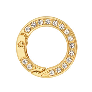 Gekleurde onderdelen voor sleutelhanger ring Gold