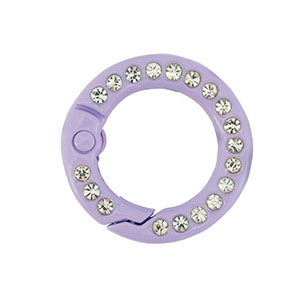 Gekleurde onderdelen voor sleutelhanger ring Purple