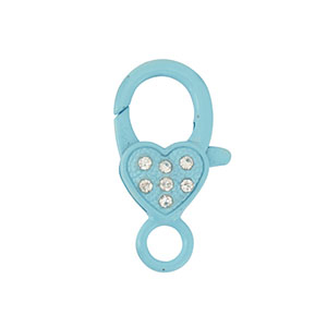 Gekleurde onderdelen voor karabijnslot heart Light blue