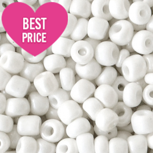 Rocailles 6/0 (4mm) White