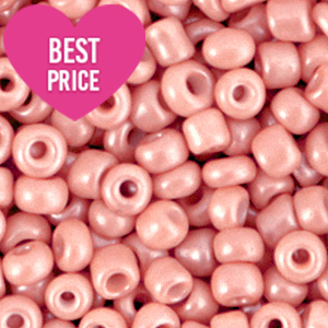 Rocailles 6/0 (4mm) Vintage pink