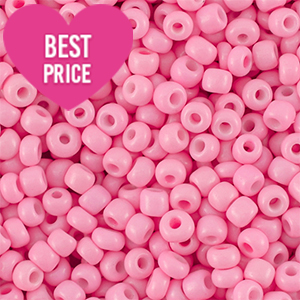 Rocailles 6/0 (4mm) Pink