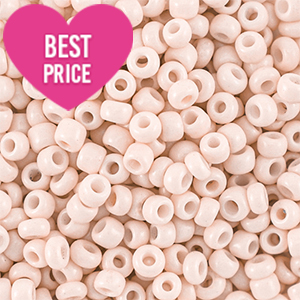 Rocailles 6/0 (4mm) Peach beige