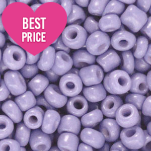 Rocailles 8/0 (3mm) Oriental iris lilac