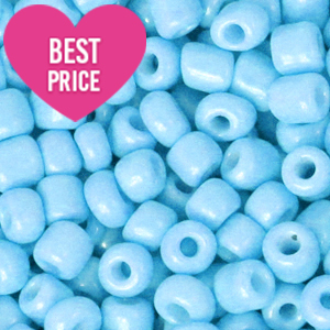 Rocailles 8/0 (3mm) Light blue
