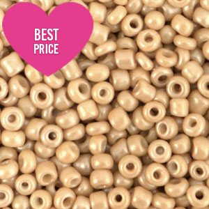 Rocailles 8/0 (3mm) Chamois beige