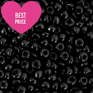 Rocailles 8/0 (3mm) Black