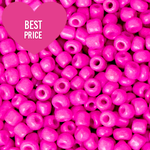 Rocailles 12/0 (2mm) Neon hot pink