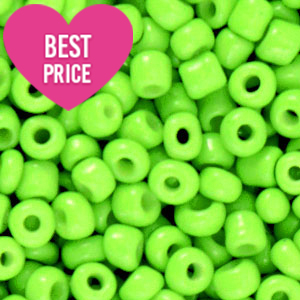 Rocailles 12/0 (2mm) Neon lime green