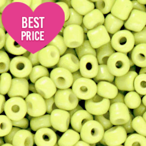 Rocailles 12/0 (2mm) Lime yellow