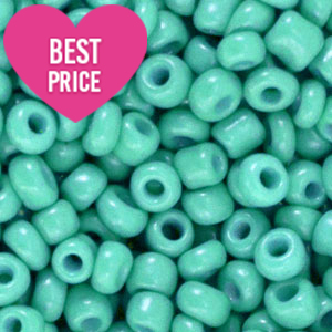 Rocailles 12/0 (2mm) Teal green