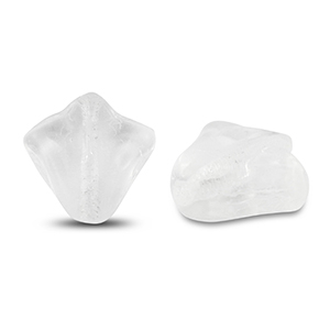 Tsjechische kralen lily flower 9x8mm Transparent