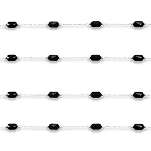 Benodigdheden van Stainless steel Roestvrij staal (RVS) jasseron oval Silver-black