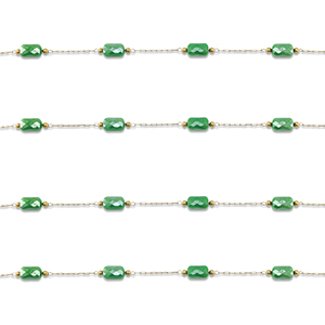Benodigdheden van Stainless steel Roestvrij staal (RVS) jasseron oval Gold-green