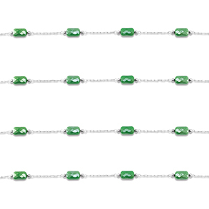 Benodigdheden van Stainless steel Roestvrij staal (RVS) jasseron oval Silver-green