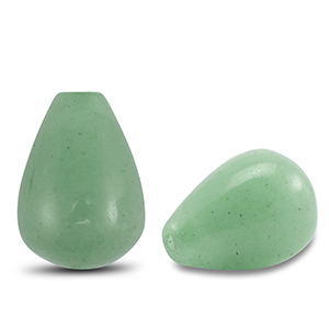 Kralen natuursteen kwarts drop Green
