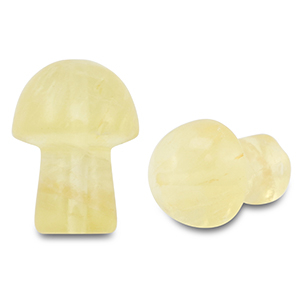 Hangers van natuursteen calciet mushroom Yellow