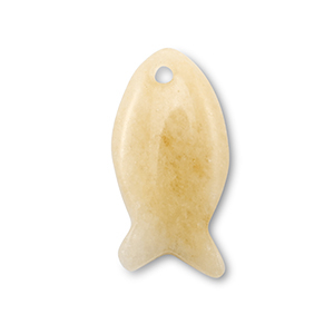 Hangers van natuursteen kwarts fish Light orange