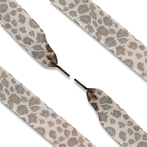Musthave veters organza leopard Light brown-dark brown