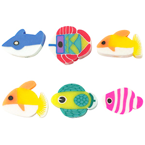 Polymeer kraal fish Multicolour