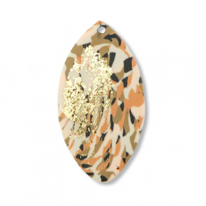 hangers van polymeer leaf Brown-pink-white-gold