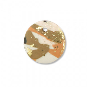 hangers van polymeer round Brown-pink-white-gold