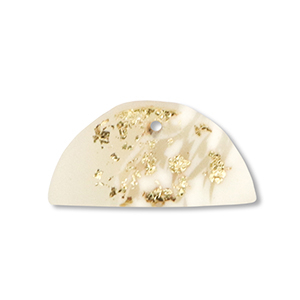 hangers van polymeer semicircle Off white-beige-gold