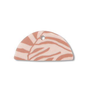 hangers van polymeer semicircle Light peach pink-light brown
