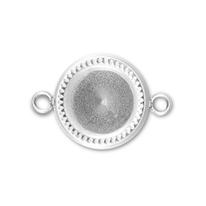 BY31&reg; Tussenstuk van Stainless steel Roestvrij staal (RVS) met setting voor SS39 puntsteen Silver