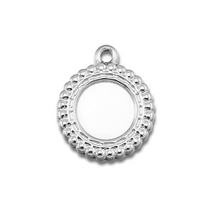 BY31&reg; Bedels van Stainless steel Roestvrij staal (RVS) met setting voor SS30 flatback Silver