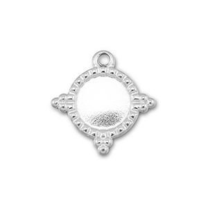BY31&reg; Bedels van Stainless steel Roestvrij staal (RVS) met setting voor SS30 flatback Silver