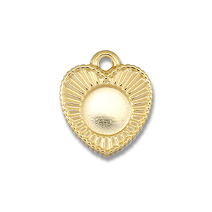 BY31&reg; Bedels van Stainless steel Roestvrij staal (RVS) met setting voor SS20 flatback Gold