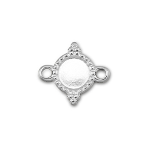 BY31&reg; Tussenstuk van Stainless steel Roestvrij staal (RVS) met setting voor SS16 flatback Silver
