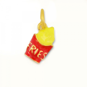 Metaal bedels fries Red-yellow-gold