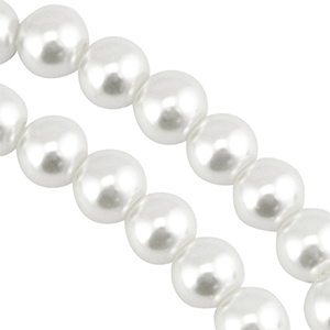 Glasparels rond 12mm White