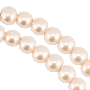 Glasparels rond 4mm Light beige