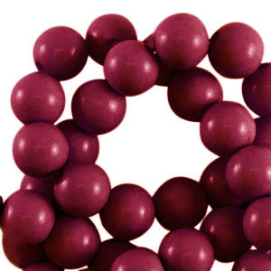 8 mm kralen van acryl shiny Cherry red
